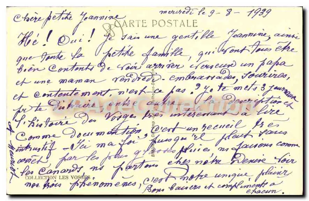 Remiremont — Vista Geral — editor desconhecido, n° 5278 c - Verso