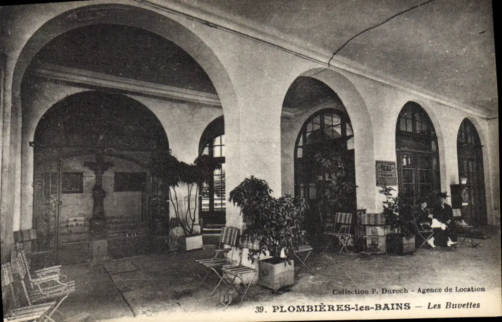 Plombières-les-Bains — As Buvettes — Coleção P. Duroch - Agência de Aluguel - Frente
