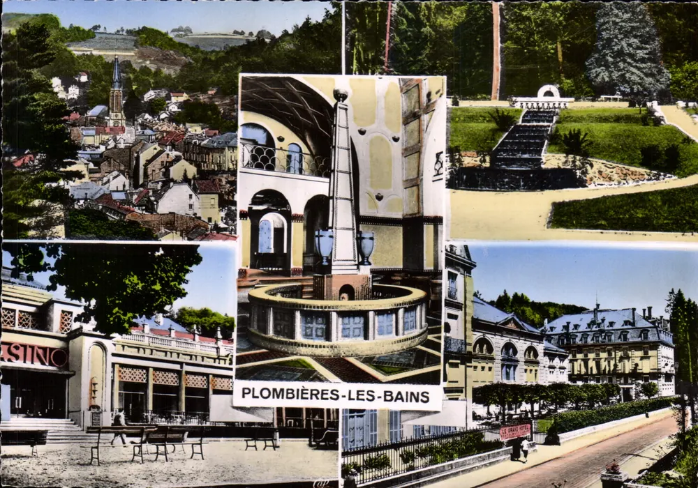 Plombières-les-Bains — vista geral — editor Cie G. G. Arts Photomécaniques - Frente