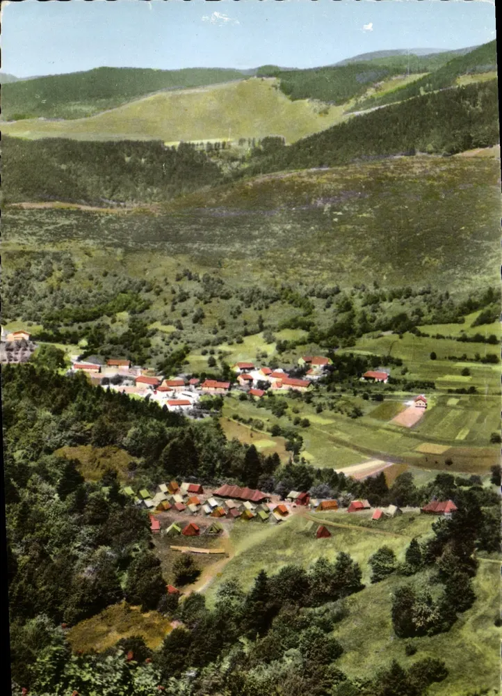 Campus da E.D.F. em Freundstein (Vosges) — vista sobre Goldbach — Edições Photomacq & O.-Louis (Hi-Rhin) — n° 1106 c - Frente