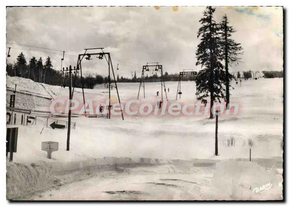 Um Gérardmer — Der Schlucht-Pass und seine Schlepplifte im Winter — Photo Barin - Vorderseite