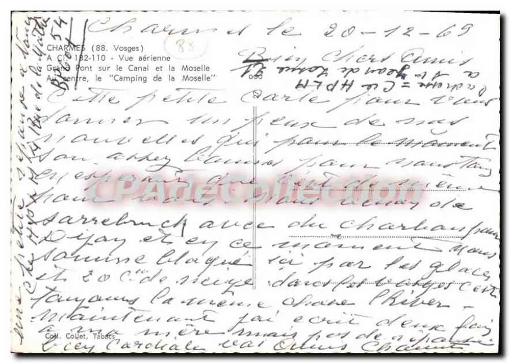 कैनल और मोज़ेल पर पुल — चार्म (88, वोस्ग) — हवाई दृश्य - पीछे