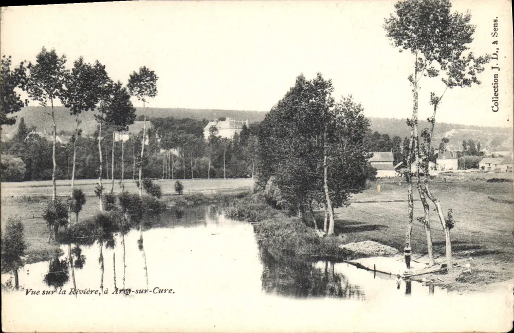 Visão da Rio, em Argy-sur-Cure — Coleção J. D., em Sens. - Frente