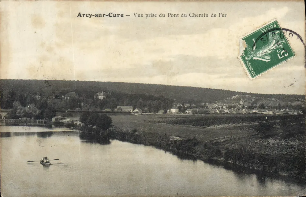 Arcy-sur-Cure — Ansicht vom Eisenbahnbrücke — Verlag unbekannt - Vorderseite