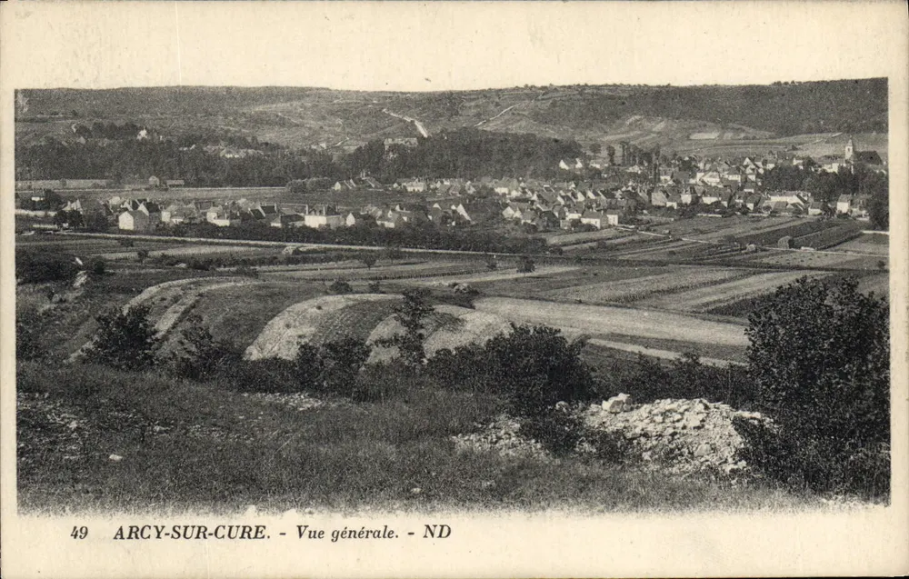 Arcy-sur-Cure — Vista geral — ND - Frente