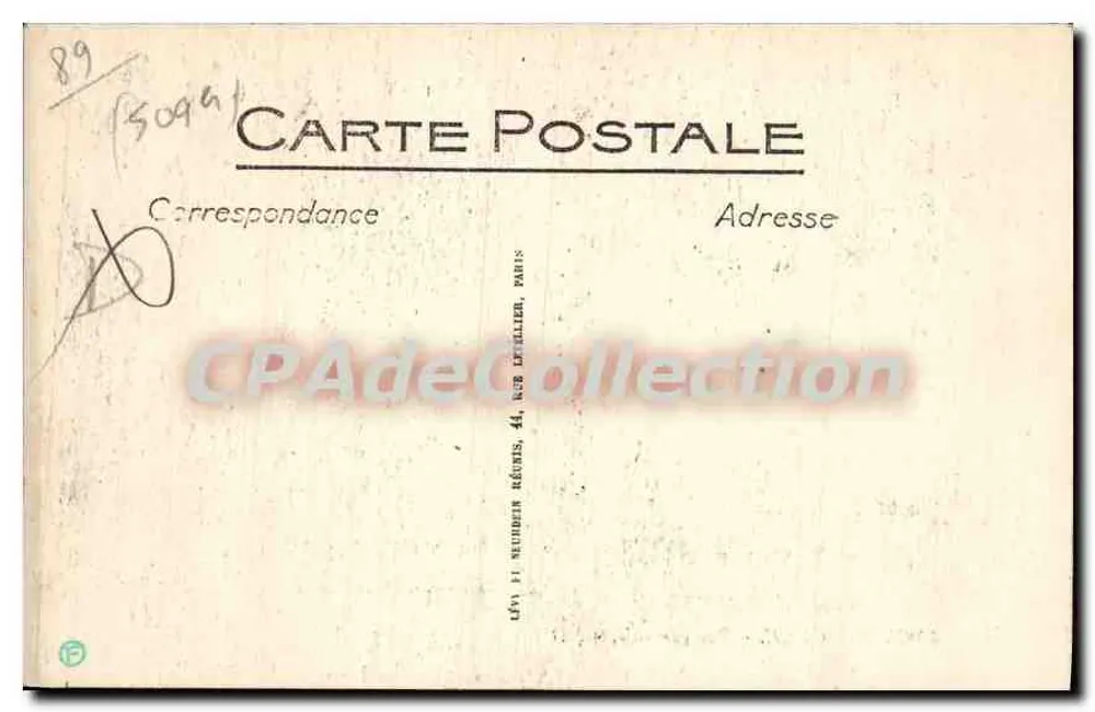 Arcy-sur-Cure — Vista geral — ND - Verso
