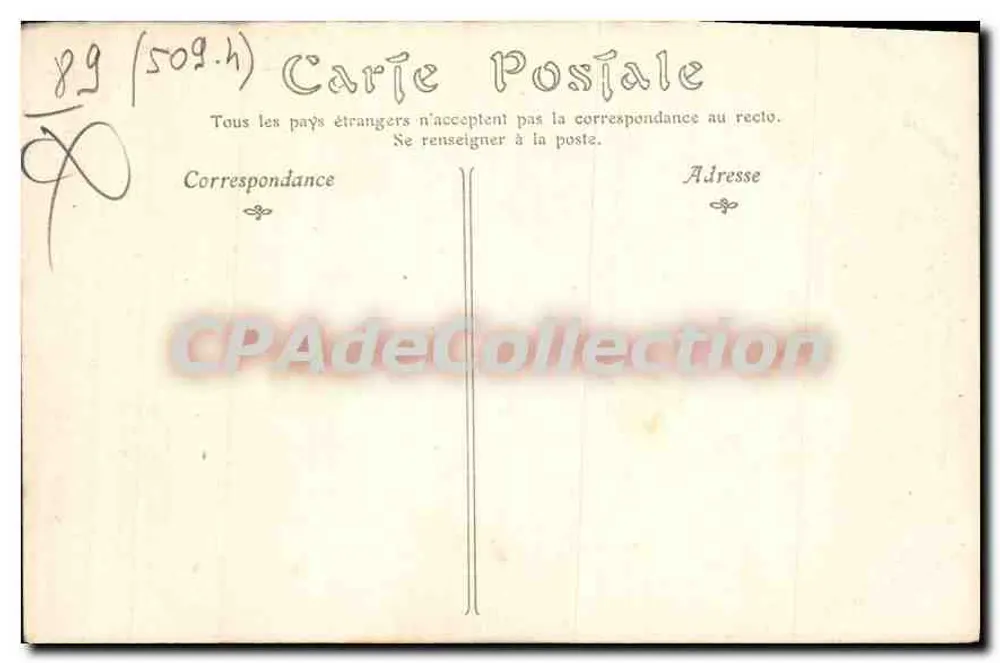 Arcy-sur-Cure — Die Cure, der Garage und das Chalet-Restaurant — ND Phot - Rückseite