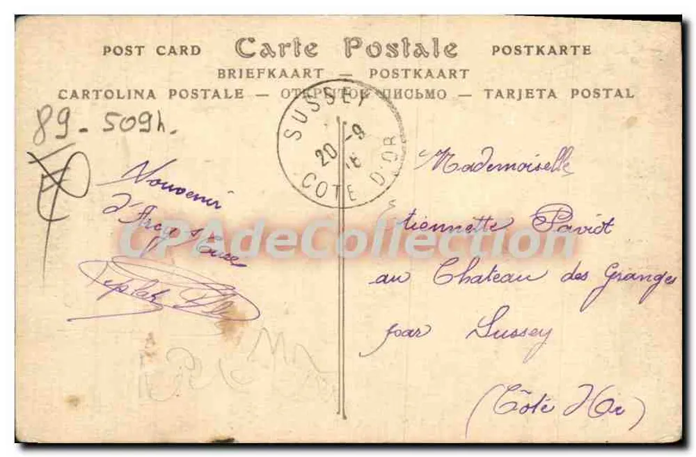 Arcy-sur-Cure — A Cure e o Ponte — ND Phot. - Verso