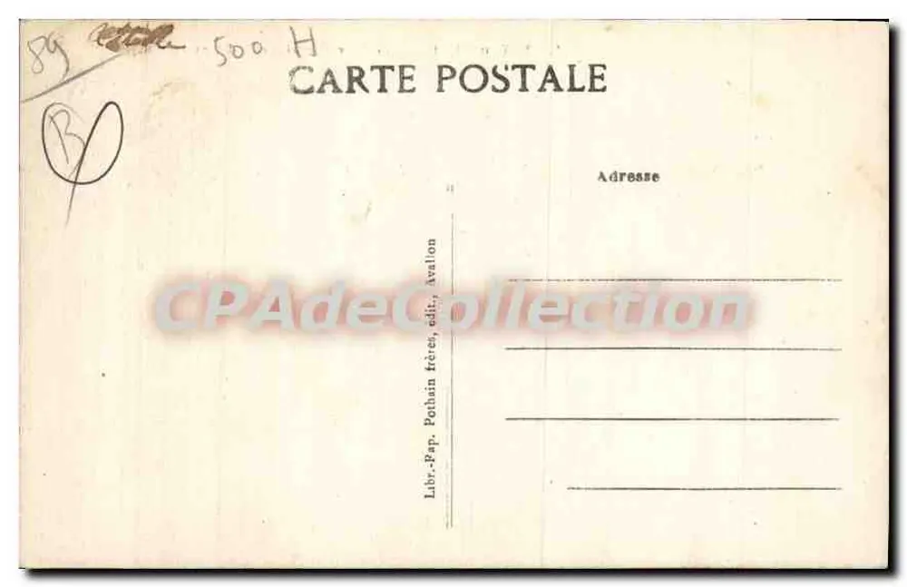 Arcy-sur-Cure — Os dois Túneis (lado de Arcy-sur-Cure) - Verso