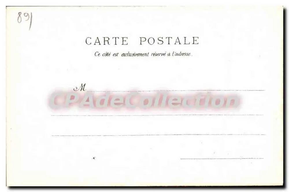Saint-Sauveur - O Castelo — Lib.-imp. V° Moreau, em Saint-Fargeau - Verso