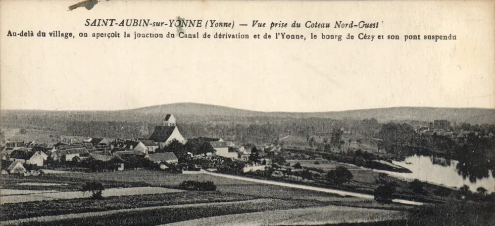 Saint-Aubin-sur-Yonne — Ansicht vom Nord-West-Ufer — unbekannter Verlag, Seriennummer nicht sichtbar - Vorderseite