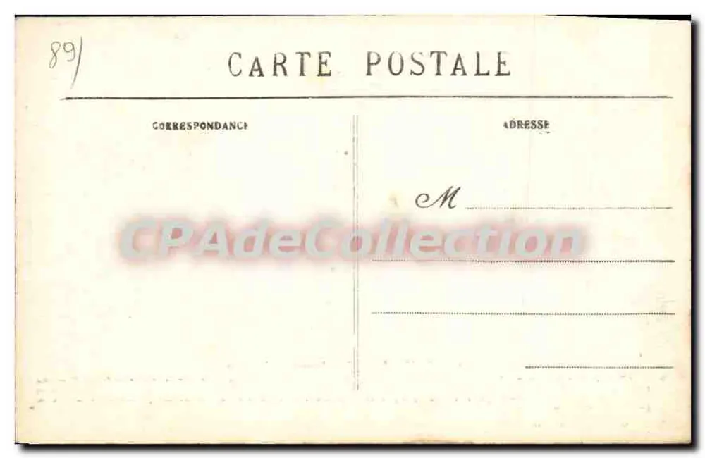 Saint-Aubin-Cézy (Yonne) — L'Écluse — Coleção J. D. Sens - Verso