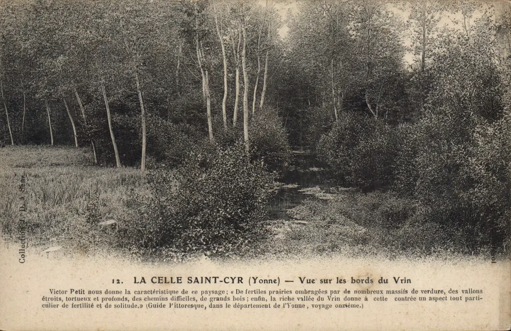 La Celle-Saint-Cyr (Yonne) — Ansicht der Ufer des Vrin - Vorderseite