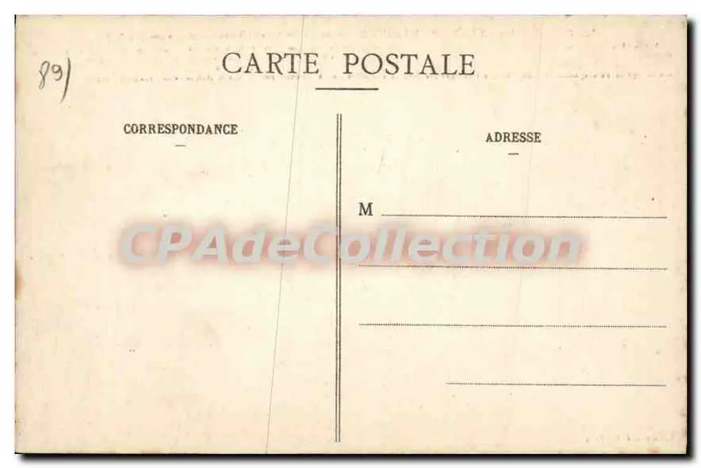 Druyes-les-Belles-Fontaines (Yonne) — Das alte feudale Schloss, südlicher Teil — Sammlung J. D. Sens - Rückseite