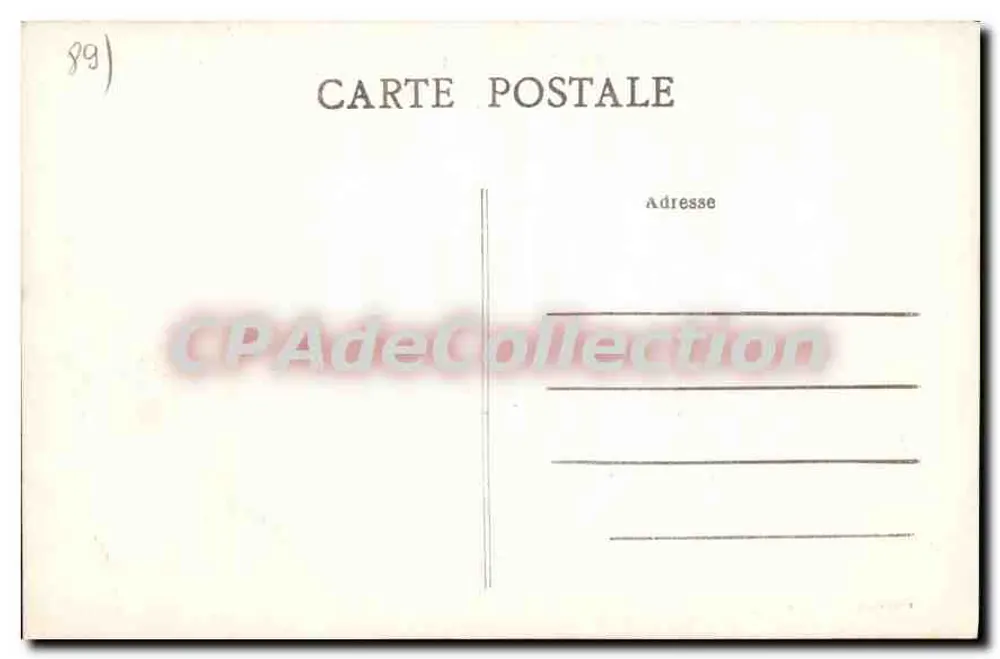 Saint-Julien-du-Sault — Place de la Liberté und das Hospiz — Sammlung J. D., Sens - Rückseite