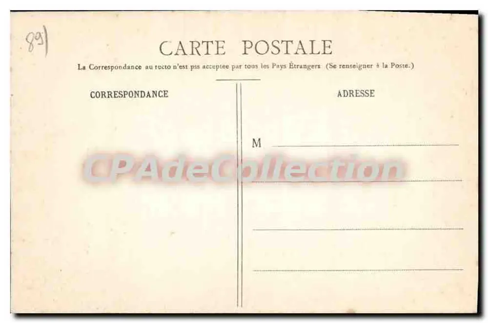 Die Pforte von Eglény, altes Auxerre — Verlag Toullet, Nr. 304 - Rückseite
