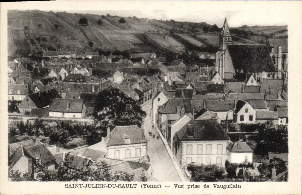 Saint-Julien-du-Sault (Yonne) — Ansicht von Vauguilain — Edition J. Dr. Fens - Vorderseite