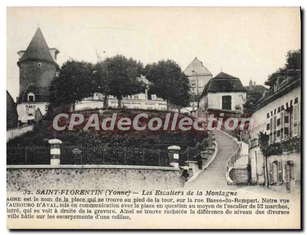 Saint-Florentin (Yonne) — Die Treppen der Berge — Sammlung J.-D. F. - Vorderseite