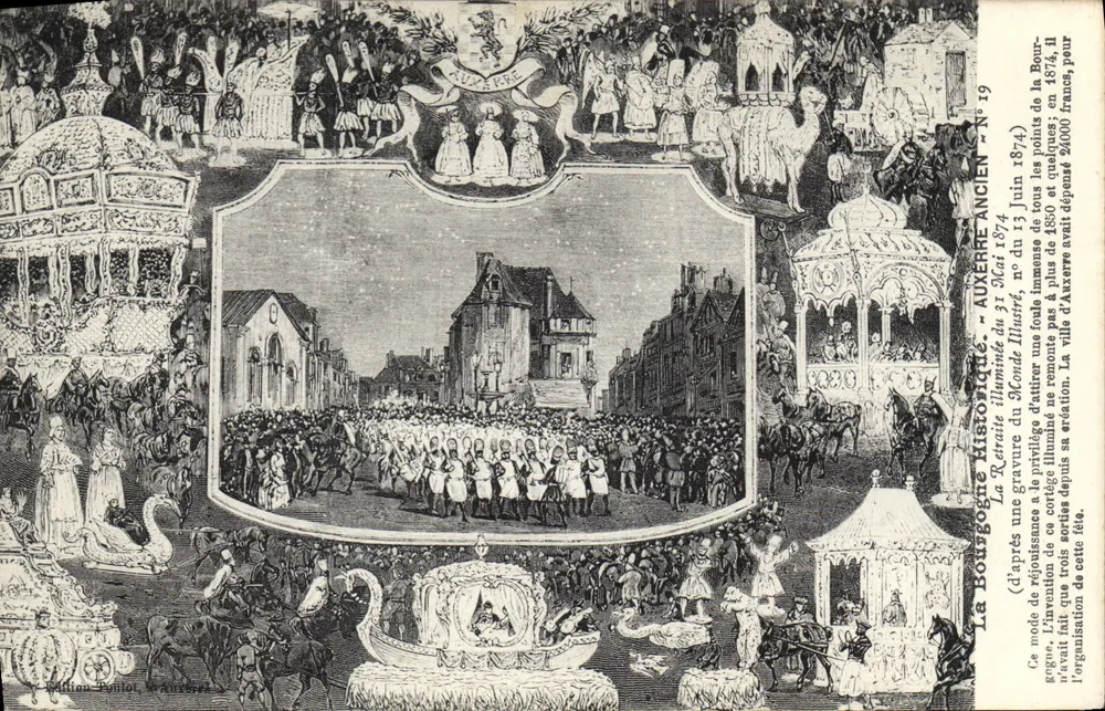 Historische Burgund — Auxerre — Verlag Paulin Poulot, Nr. 19 - Vorderseite