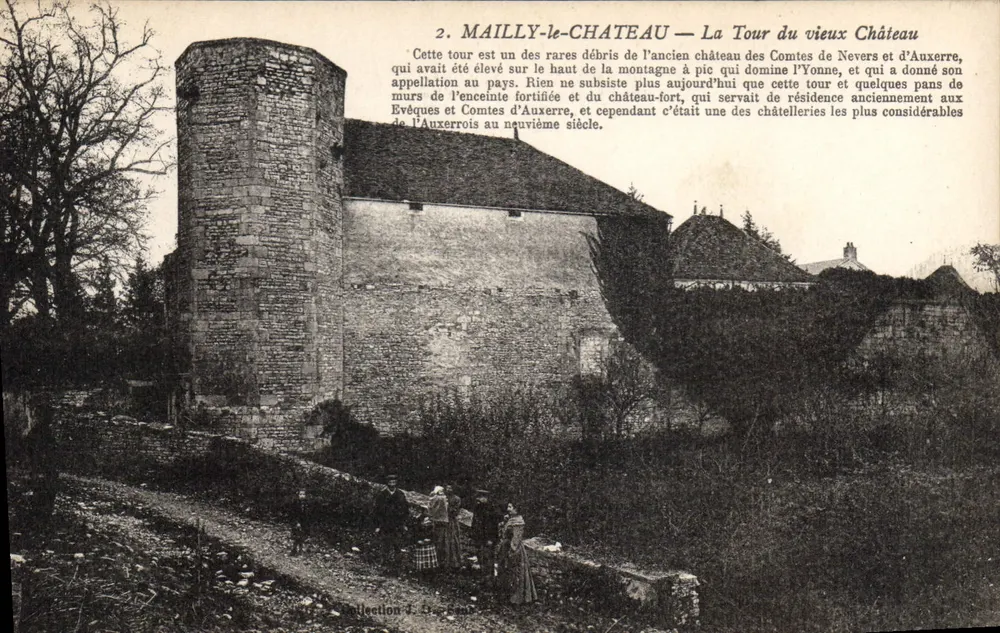 Mailly-le-Château — Die Turm des alten Schlosses — Sammlung J. Da - Vorderseite