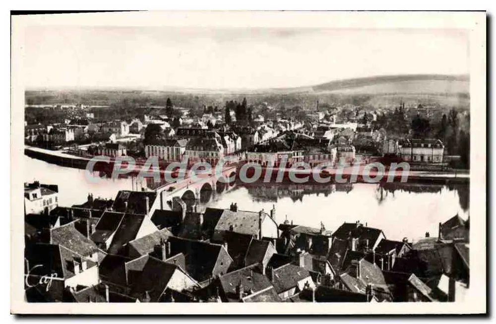 Joigny — Vista geral e margem esquerda — (48) REAL-PHOTO « C.A.P. » - Frente