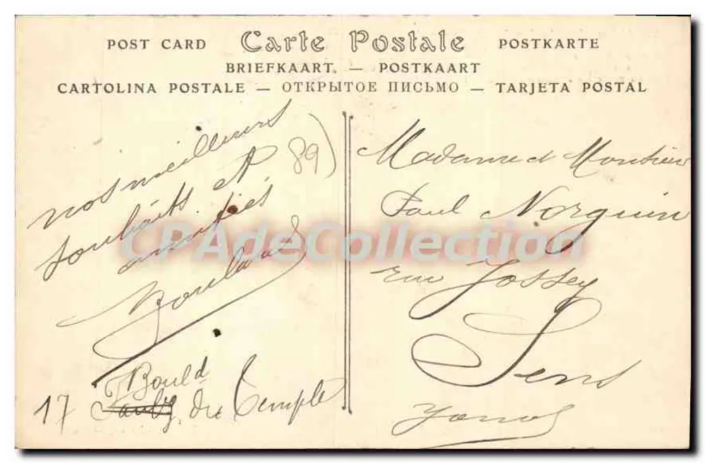 Auxerre — O Hotel de Ville — ND Fot. — Toulot, editora - Verso