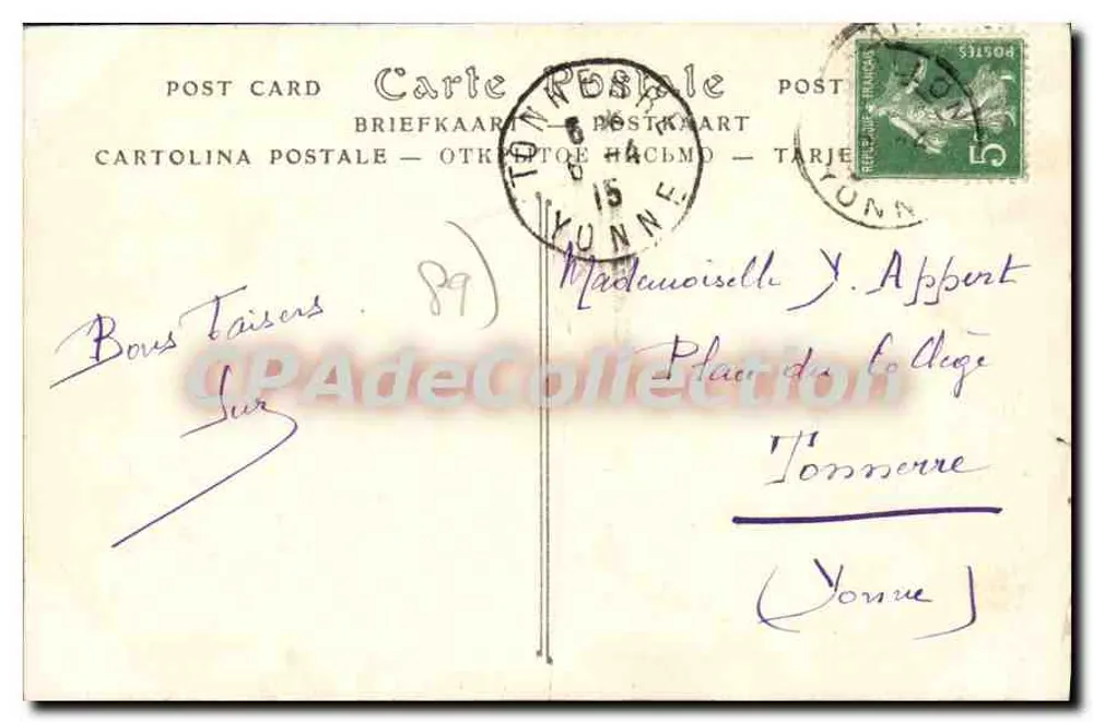 Avallon. Cousin-le-Pont. Le Gour Vallon — ND Phot. n°54 - Rückseite