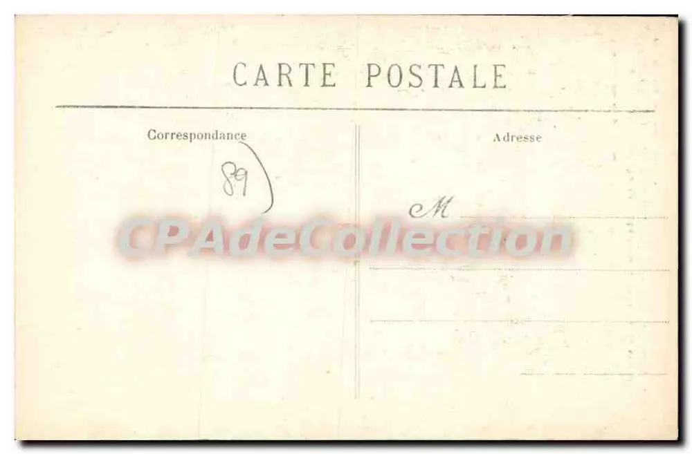 Saint-Florentin (Yonne) — Die Place des Fontaines im 16. Jahrhundert — A. Gagoo-Ricard, fot.-verlag. - Rückseite