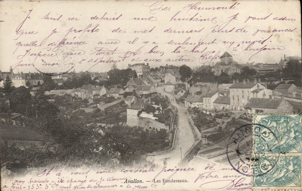 Avallon — Les Fondereaux — editor não visível - Frente