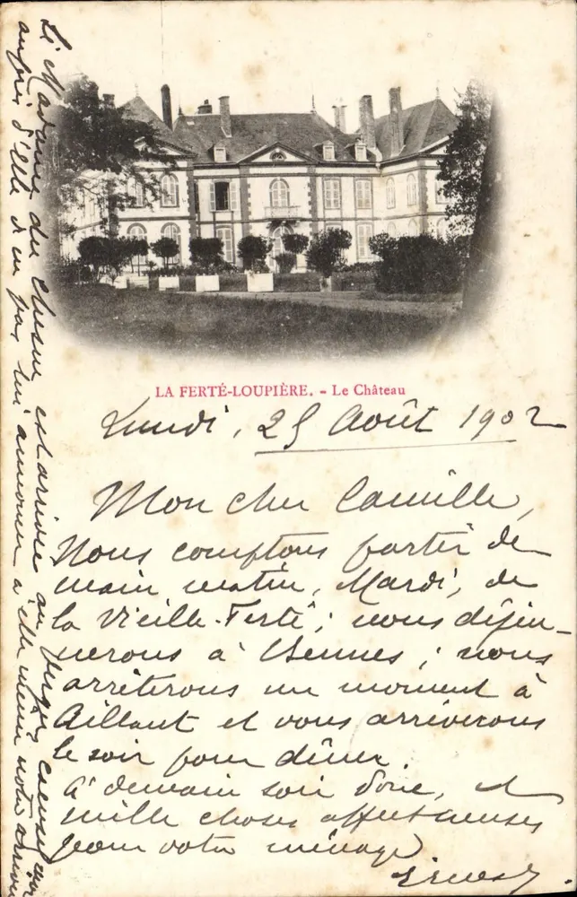 La Ferté-Loupière — O Castelo — Editor desconhecido, número de série não visível - Frente