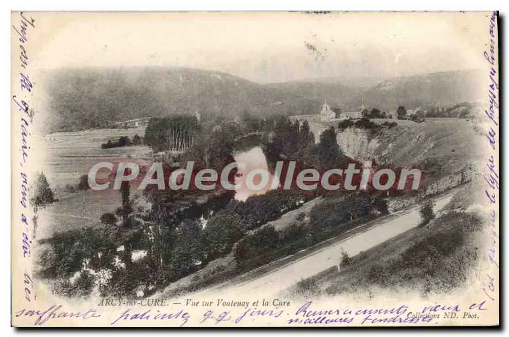 Arcy-sur-Cure — Blick auf Voutenney und die Cure — Sammlung ND, Fotografie - Vorderseite