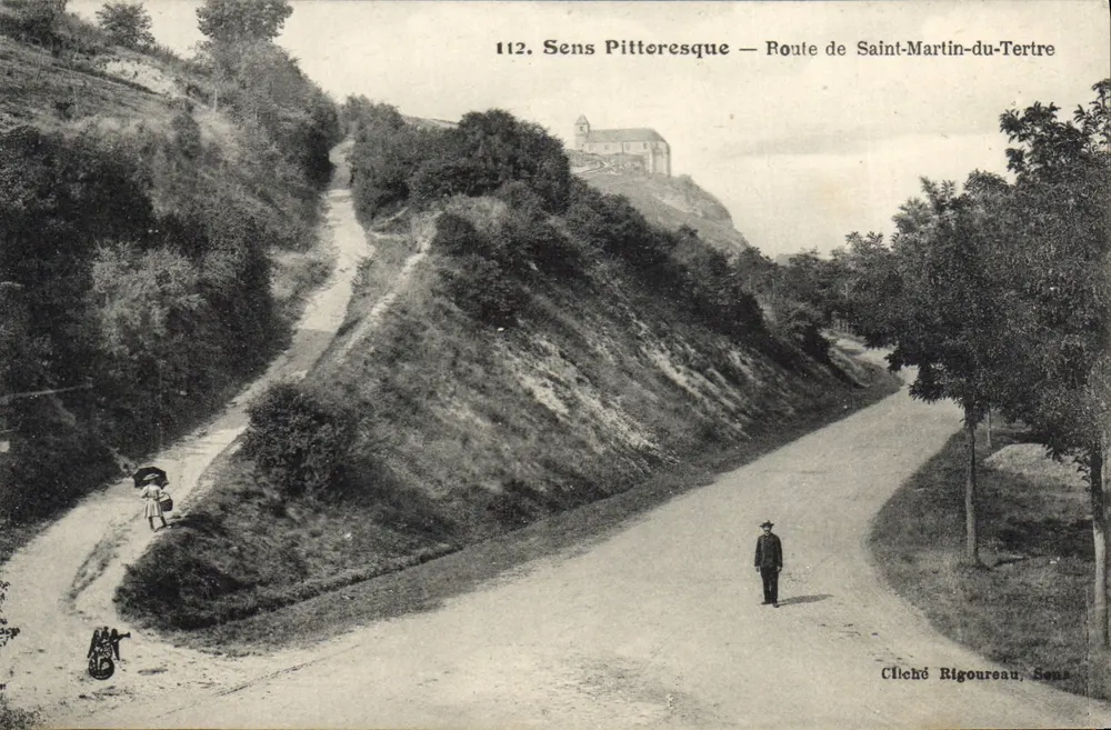 Pittoreske Ansicht — Route von Saint-Martin-du-Tertre — Cliché Rigoureau, Sens - Vorderseite