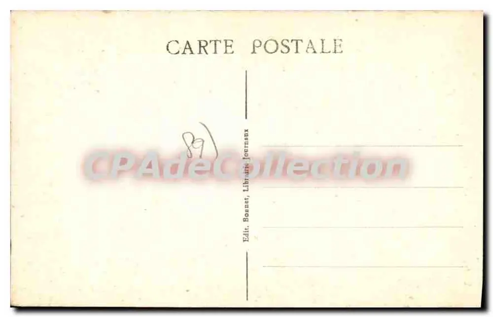 Auxerre (Yonne) - Die Straße der Uhr — Verleger Bonnat, Librairie Journaux - Rückseite