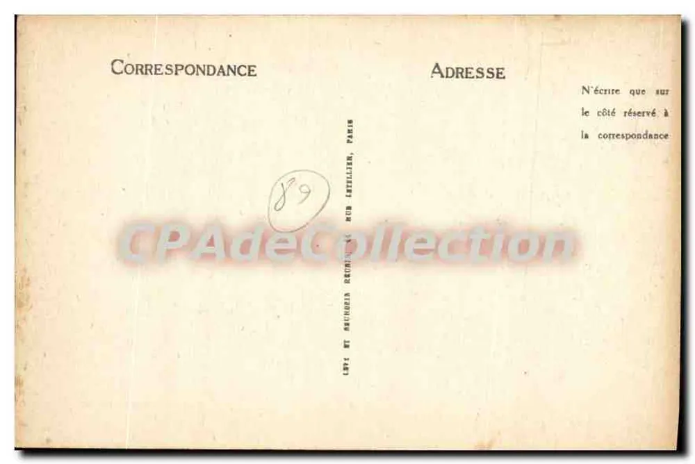 Arcy-sur-Cure — Die Höhlen, der Saal der Tausend Säulen — Curet-Renaudot, Verlag - Rückseite