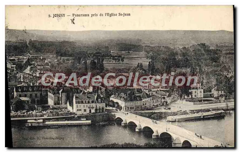 Joigny — Panorama tirado da Igreja de São João — Editor: Léon H. Hamelis, Joigny - Frente