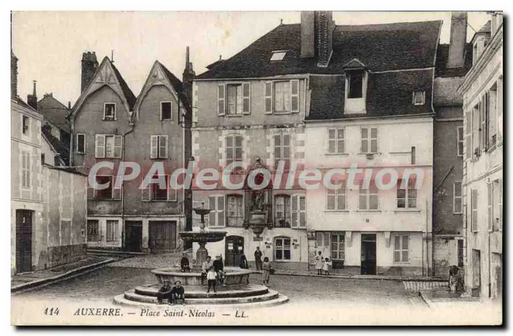 Auxerre — Praça Saint-Nicolas — LL. n° 114 - Frente