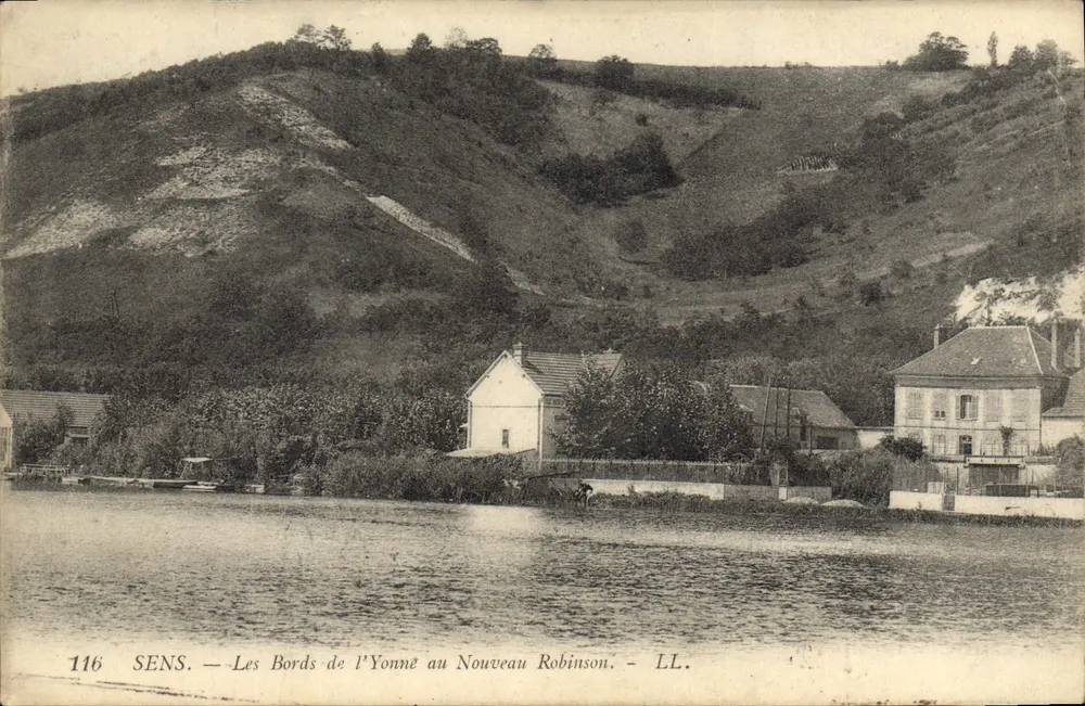 Sens — Die Ufer der Yonne am Le Nouveau Robinson — LL. Nr. 116 - Vorderseite
