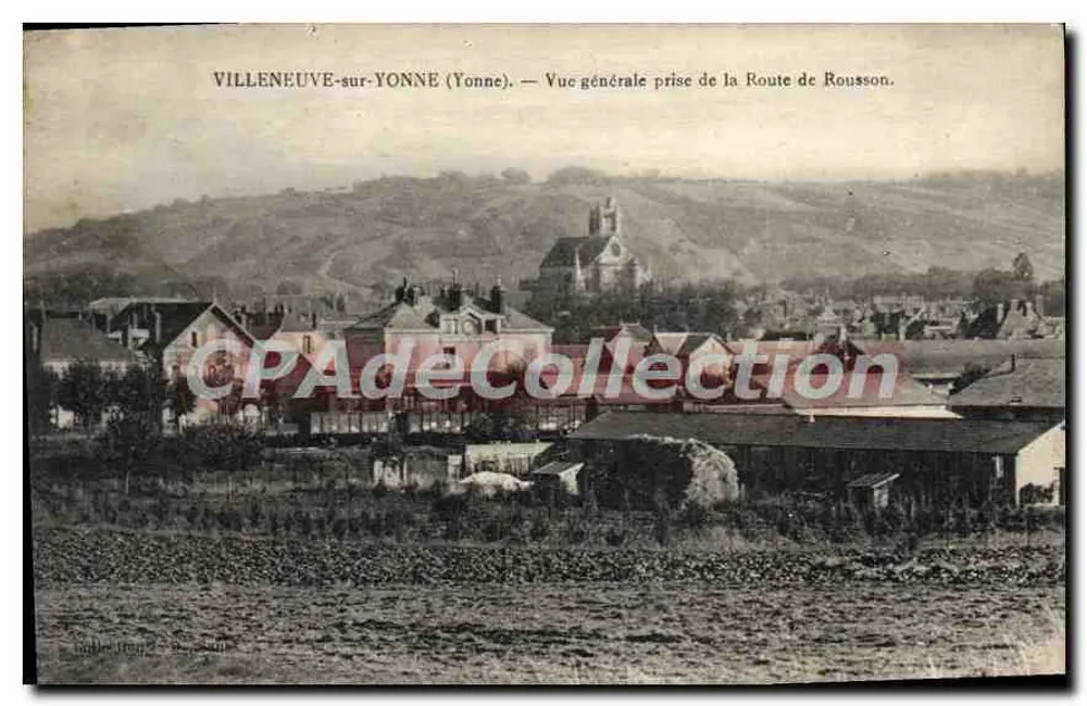 Villeneuve-sur-Yonne (Yonne) — Allgemeine Ansicht vom Route de Rousson aus - Vorderseite