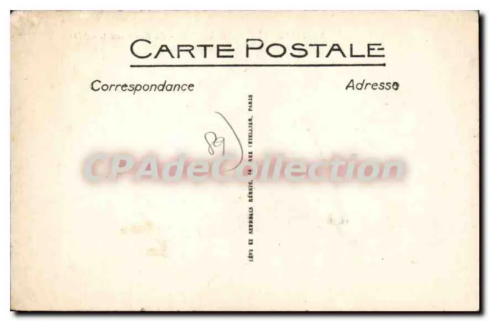 Villeneuve-sur-Yonne — A Rue Carnot — ND — Editor: ADE LIGNAN - Verso