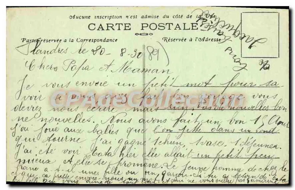 Villeneuve-sur-Yonne (Yonne) — El Puente. - Reverso