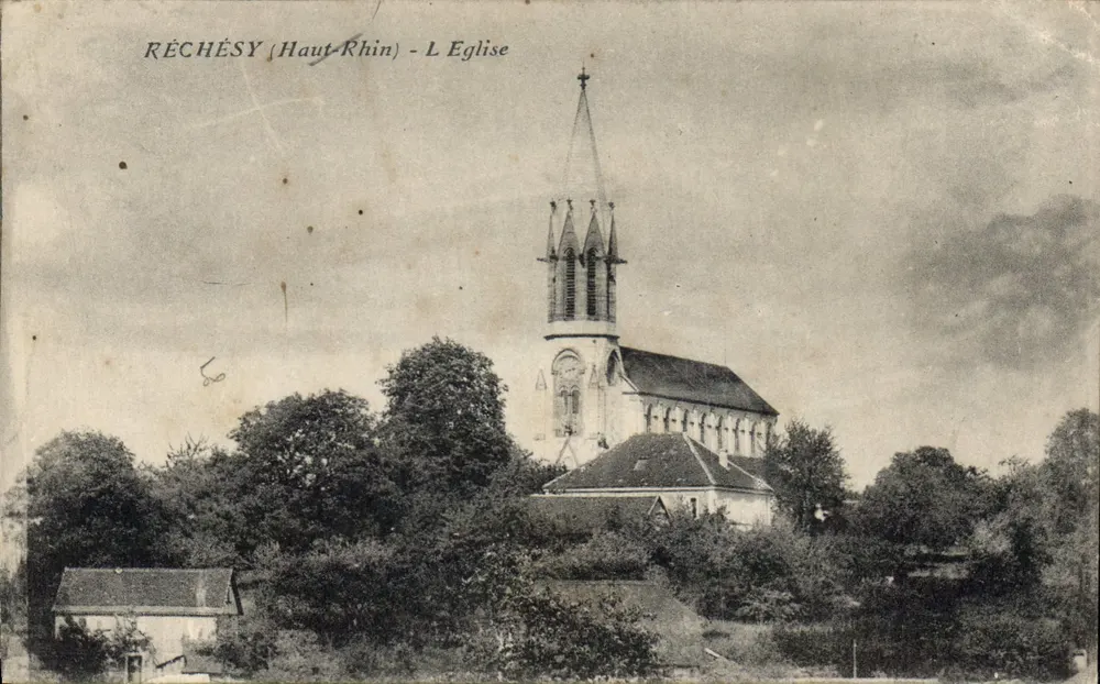Réchésy (Haut-Rhin) - A Igreja - Frente