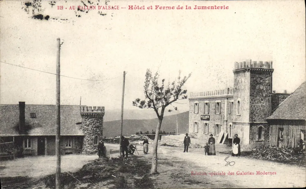 Au Fallon d'Alsace — Hotel und Jumenterie-Farm — Sonderausgabe der Galeries Modernes - Vorderseite