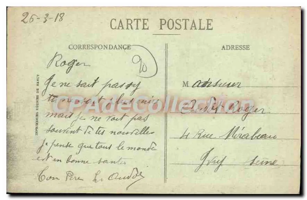 Morvillars - El Canal y los Castillos — Editor E. Mayer, 40, rue de France, Beilert - Reverso