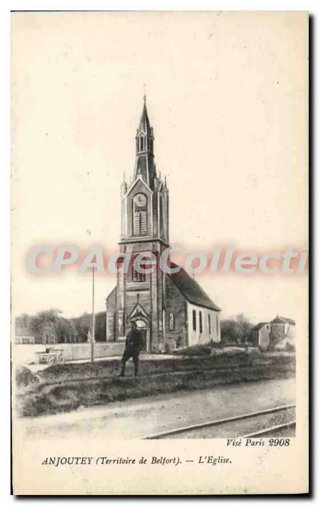 Anjoutey (Territoire de Belfort) — Die Kirche — Lévy Frères & Cie, Paris - Vorderseite