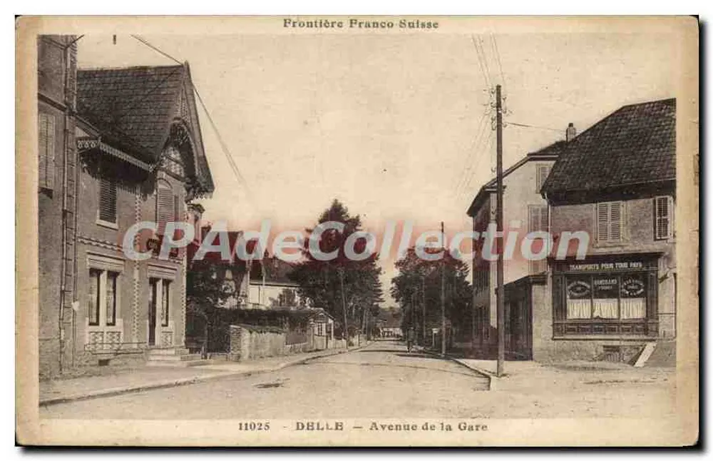 Delle — Avenue de la Gare — Grenze Frankreich-Schweiz - Vorderseite