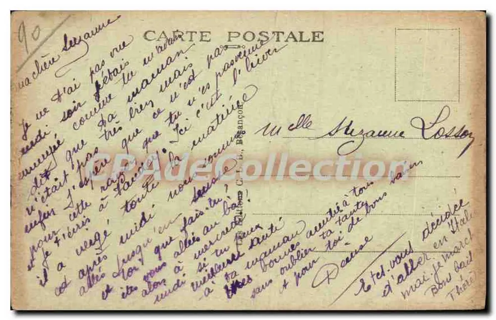 Delle — Avenue de la Gare — Grenze Frankreich-Schweiz - Rückseite