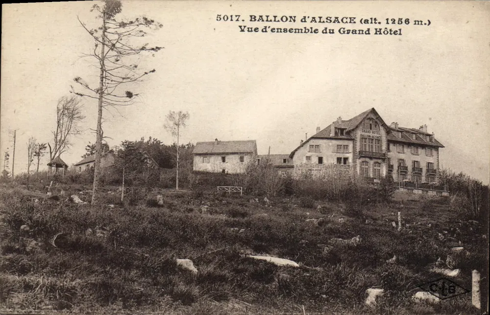Ballon d'Alsace — Vista geral do Grand Hôtel — Editor C. Lardner - Besançon, n° 5017 - Frente