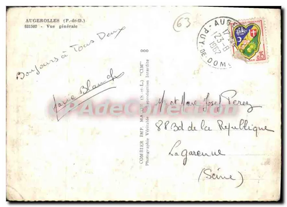 Augerolles (F.-de-D.) — Vista geral — CIM - Verso
