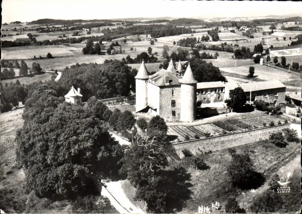 Schloss Montfort — Luftbild — Lapie Service Aérien - Vorderseite