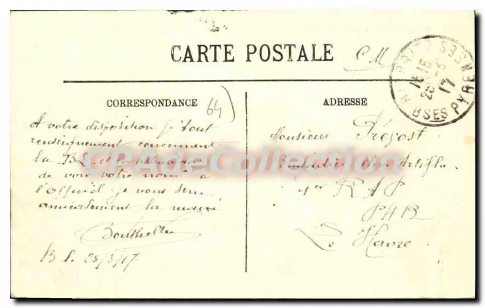 Biarritz — Regatas no Port-Vieux — LL. — N° 258 - Verso